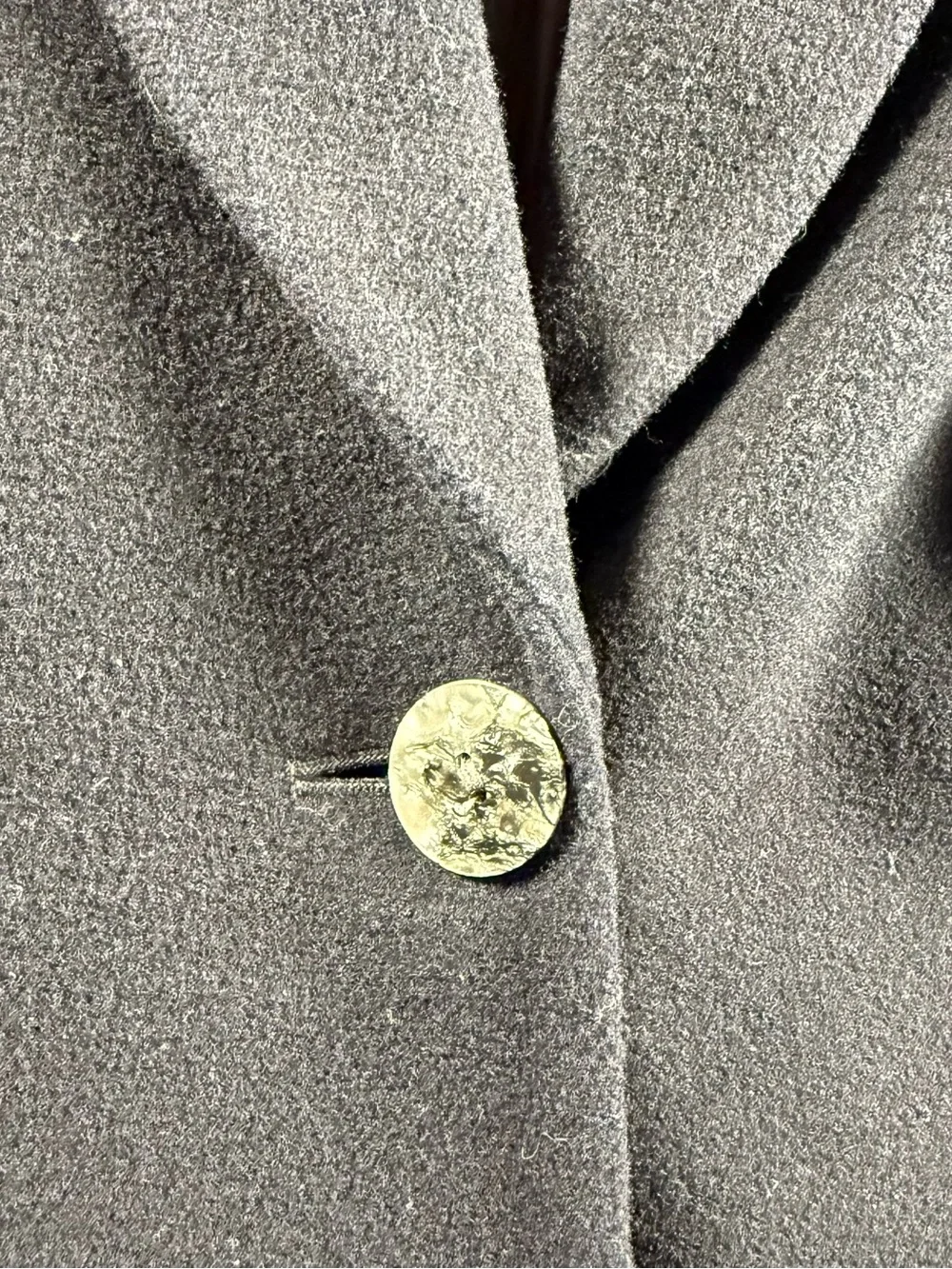 Valerie Stevens Women's Navy Wool Cashmere Blend Blazer Size 4